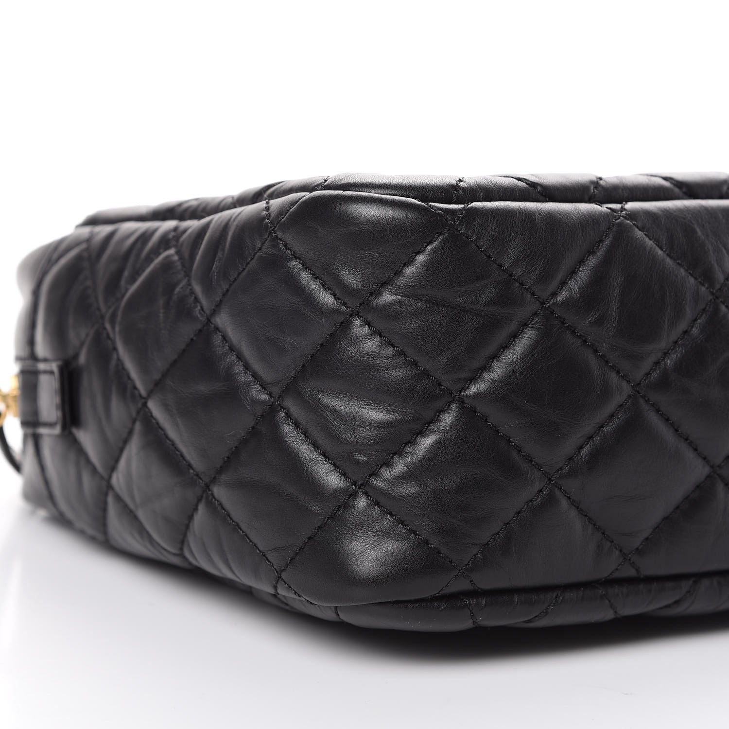 Chanel Aged Calfskin Quilted Medium Reissue Camera Case Black 8 of 10