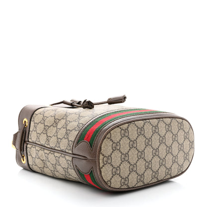 Gucci GG Supreme Monogram Web Small Ophidia Bucket Bag Brown 4 of 10