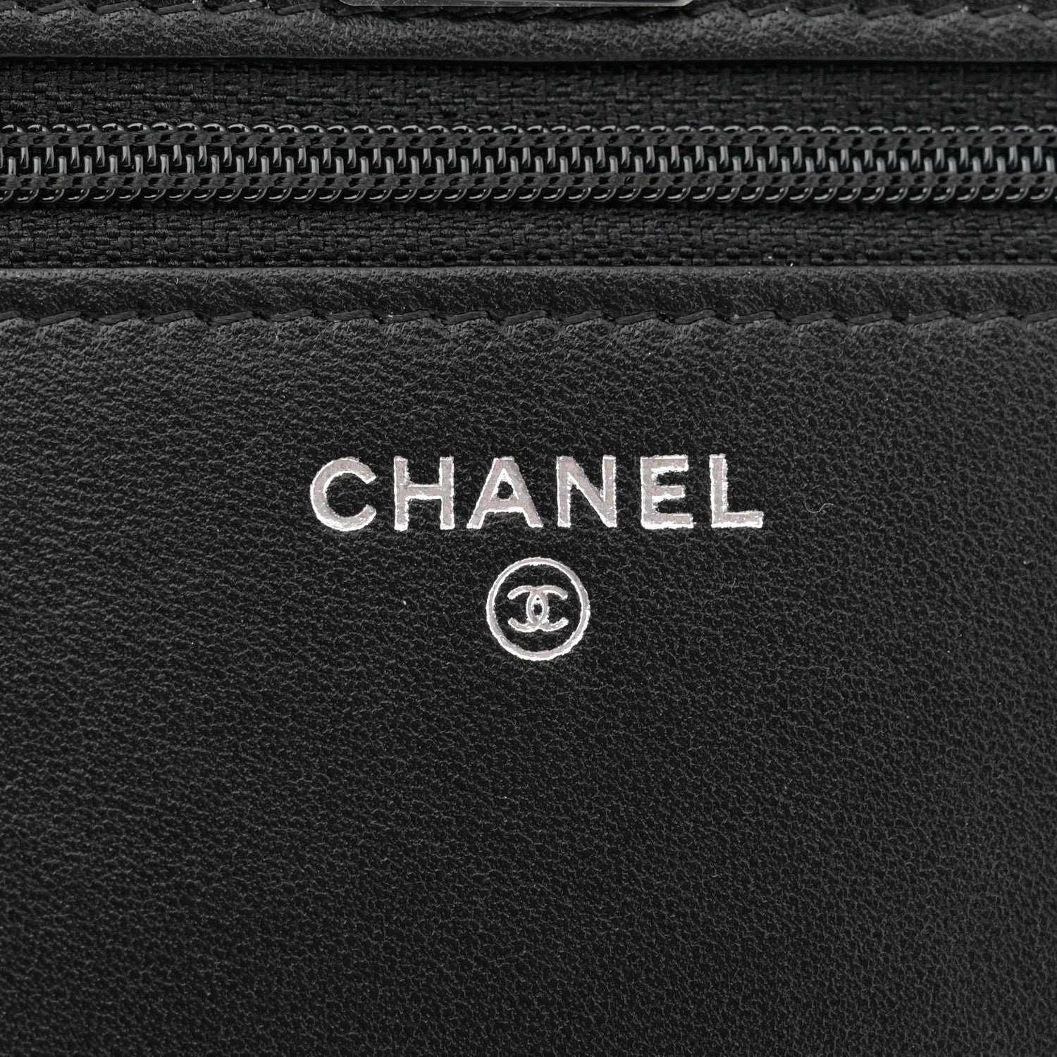 Chanel Lambskin Quilted Trendy CC Wallet On Chain WOC So Black 6 of 11