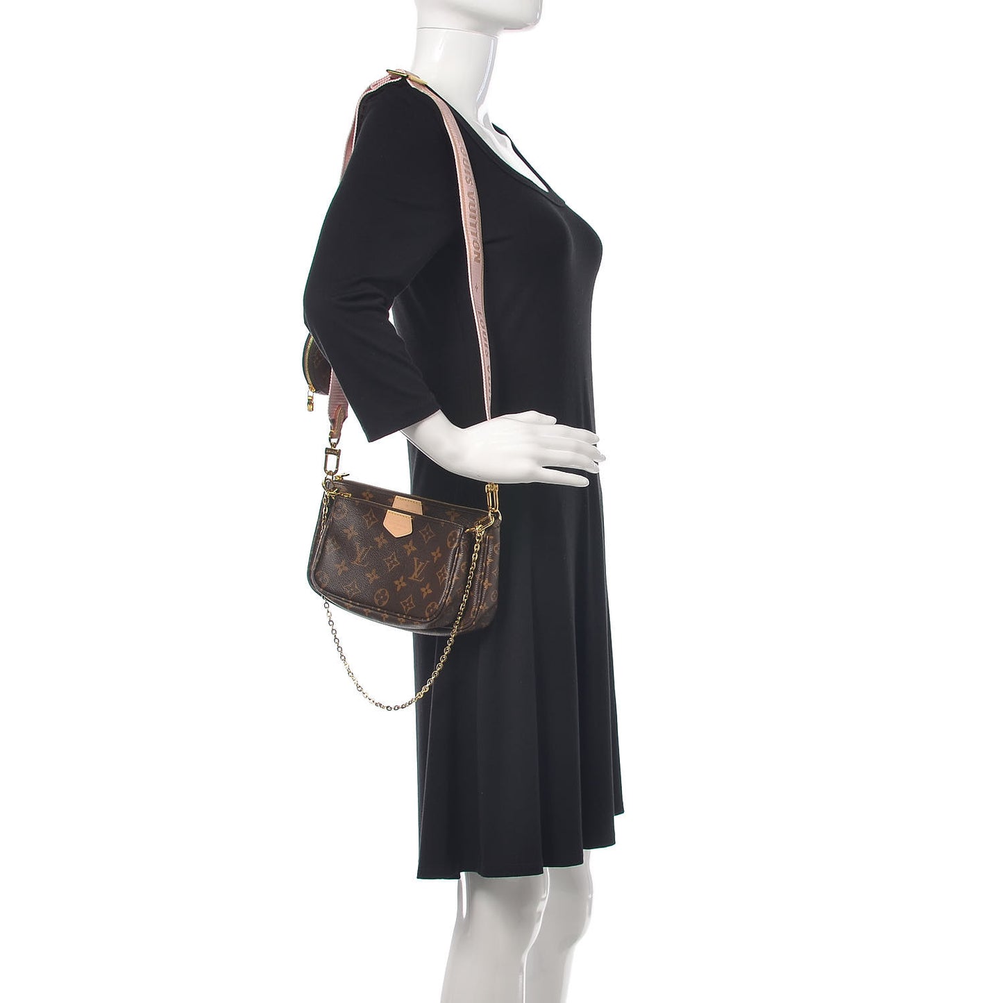 Monogram Multi Pochette Accessories Rose Clair