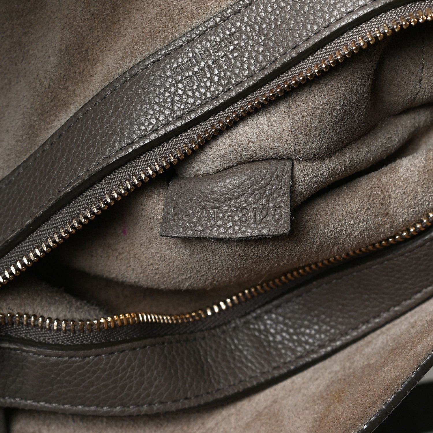 Celine Soft Grained Calfskin Small Belt Cabas Phantom Taupe 7 of 24
