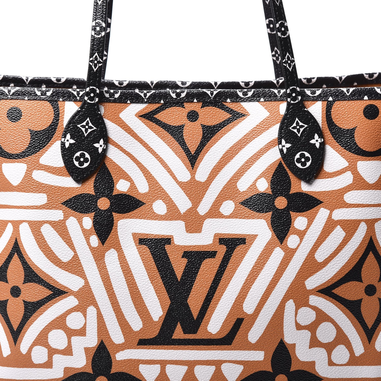 Louis Vuitton Monogram Giant Crafty Neverfull MM Creme Caramel 9 of 9