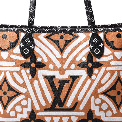 Louis Vuitton Monogram Giant Crafty Neverfull MM Creme Caramel 9 of 9