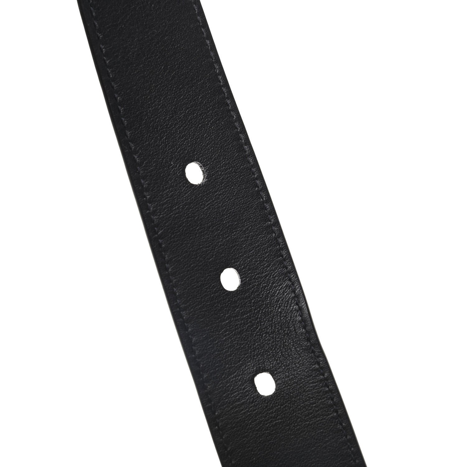 Saint Laurent Goatskin Monogram Cassandre Square Buckle Belt 90 36 Black 6 of 6