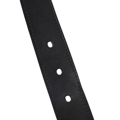 Saint Laurent Goatskin Monogram Cassandre Square Buckle Belt 90 36 Black 6 of 6