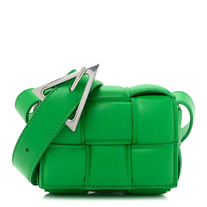 Bottega Veneta Lambskin Maxi Intreccio Padded Candy Cassette Crossbody Bag Parakeet 1 of 11