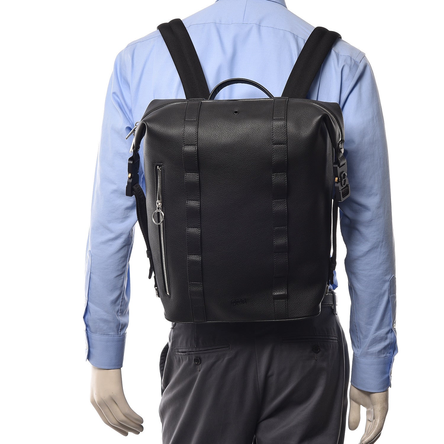 Christian Dior Grained Calfskin Safari Backpack Black 2 of 10
