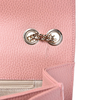 Gucci Dollar Calfskin Interlocking G Shoulder Bag Soft Pink 10 of 10
