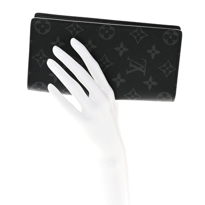 Louis Vuitton Monogram Eclipse Brazza Wallet 2 of 8