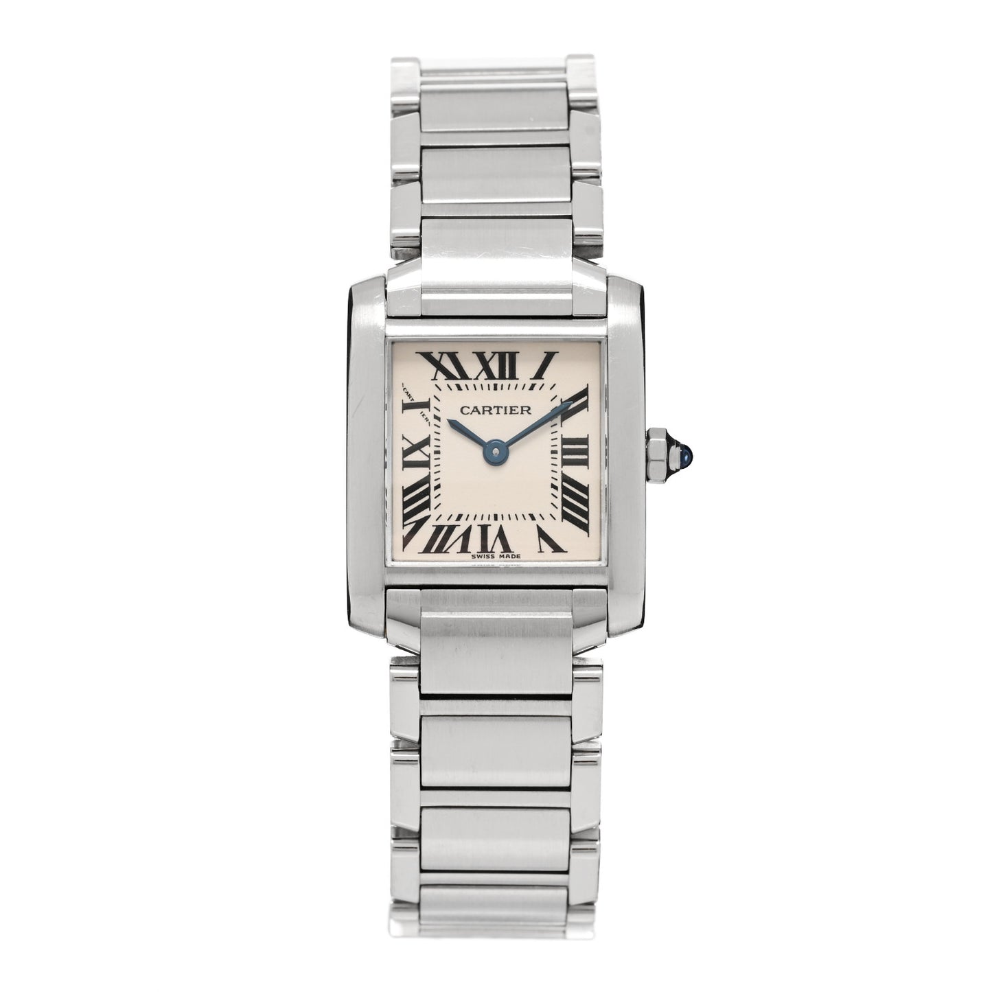 Stainless Steel 20mm Tank Francaise Quartz Watch
