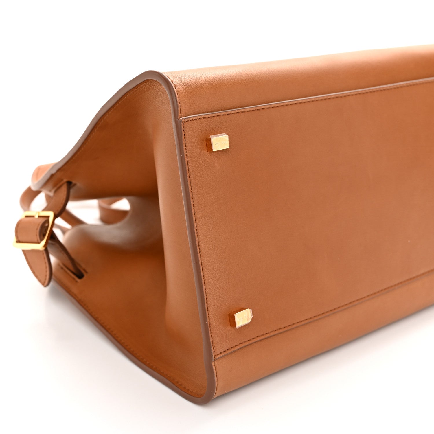 The Row Polished Saddle Calfskin Soft Margaux 12 Cuir 8 of 9