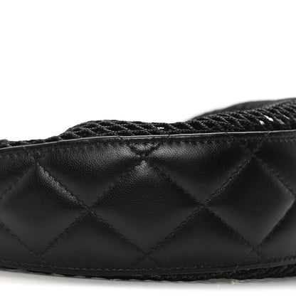 Chanel Mesh Shiny Lambskin Chain Hobo Black 10 of 11
