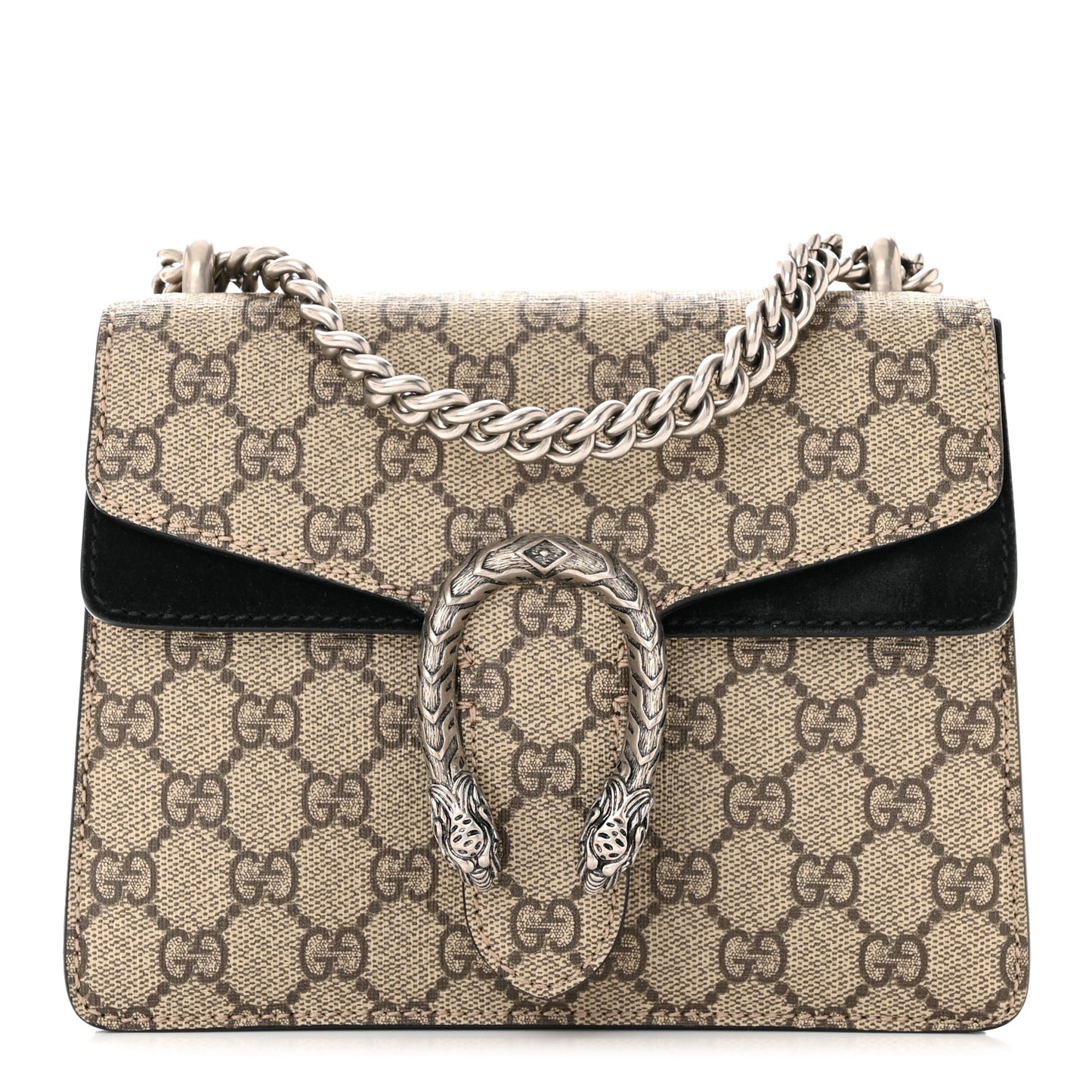 GG Supreme Monogram Mini Dionysus Shoulder Bag Black
