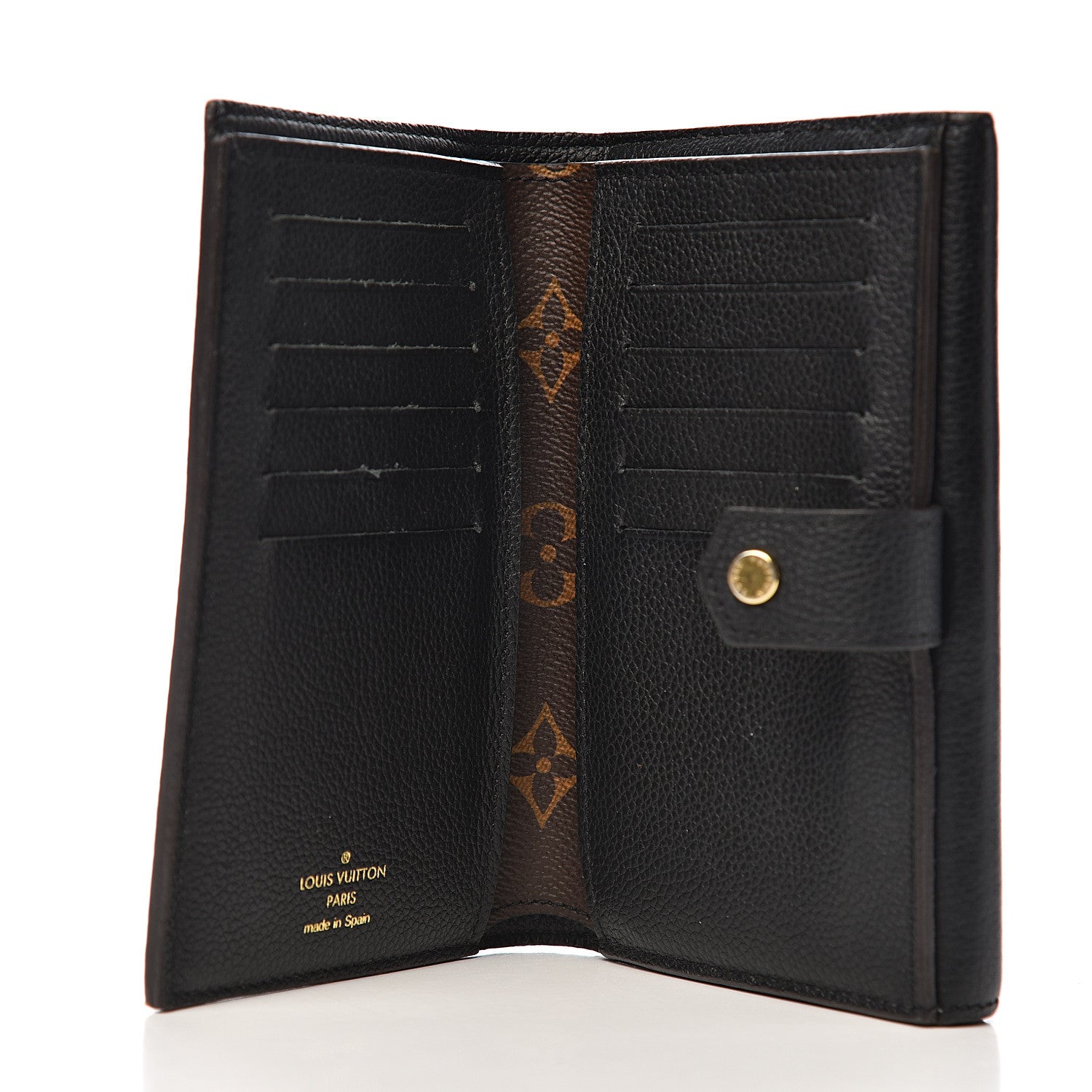 Louis Vuitton Monogram Pallas Compact Wallet Black 5 of 11