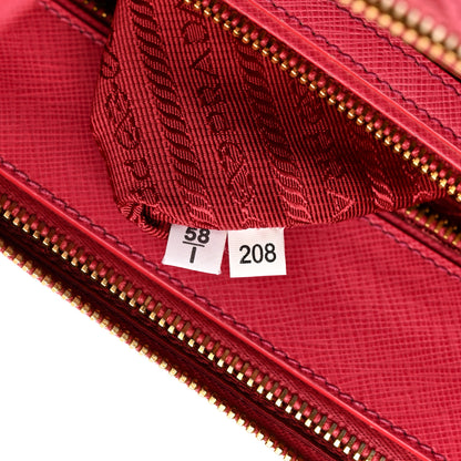 Prada Saffiano Medium Galleria Double Zip Tote Peonia 8 of 18
