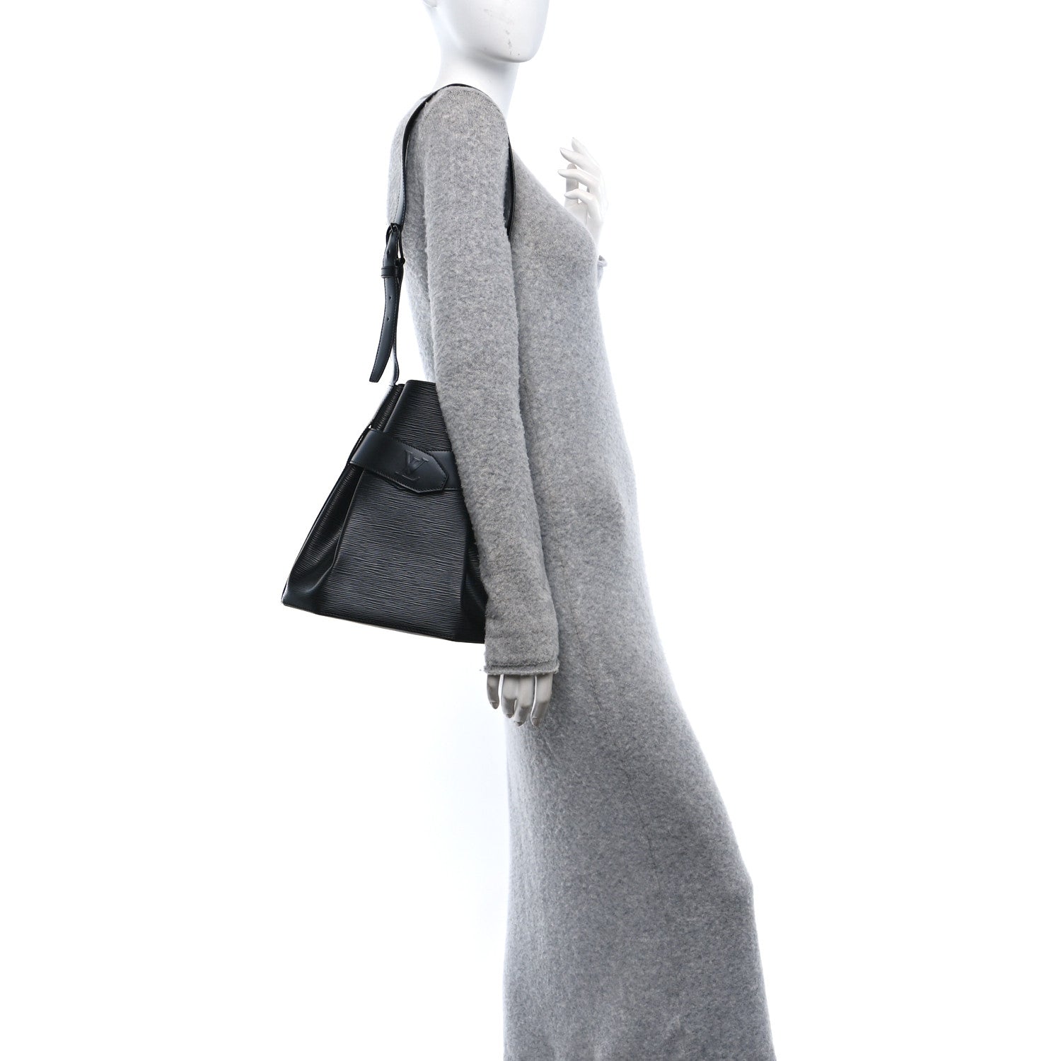 Louis Vuitton Epi Sac D'epaule Black 2 of 9