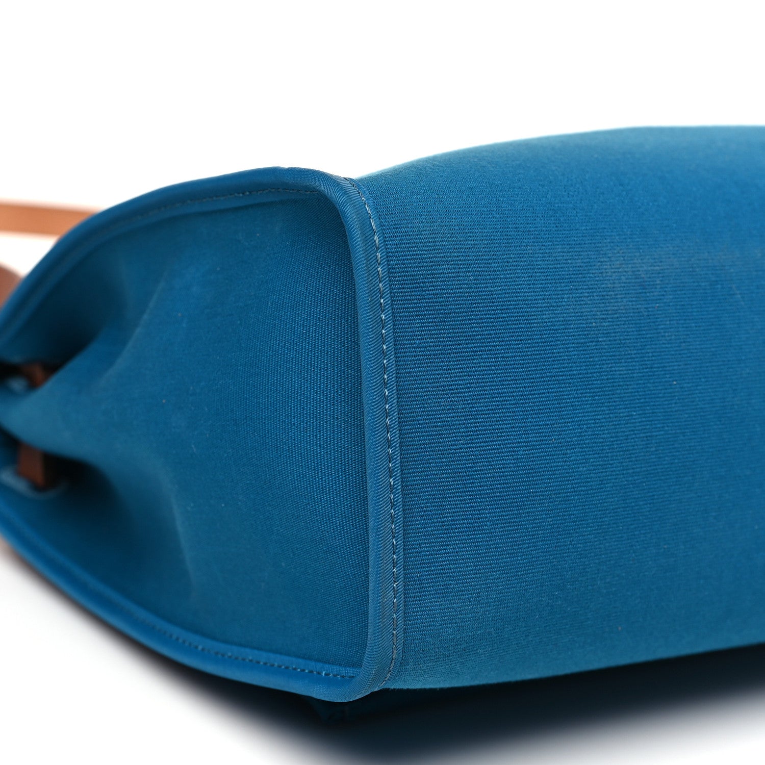 Hermes Toile Officier Vache Hunter Herbag Zip PM 31 Bleu Izmir Fauve 9 of 10