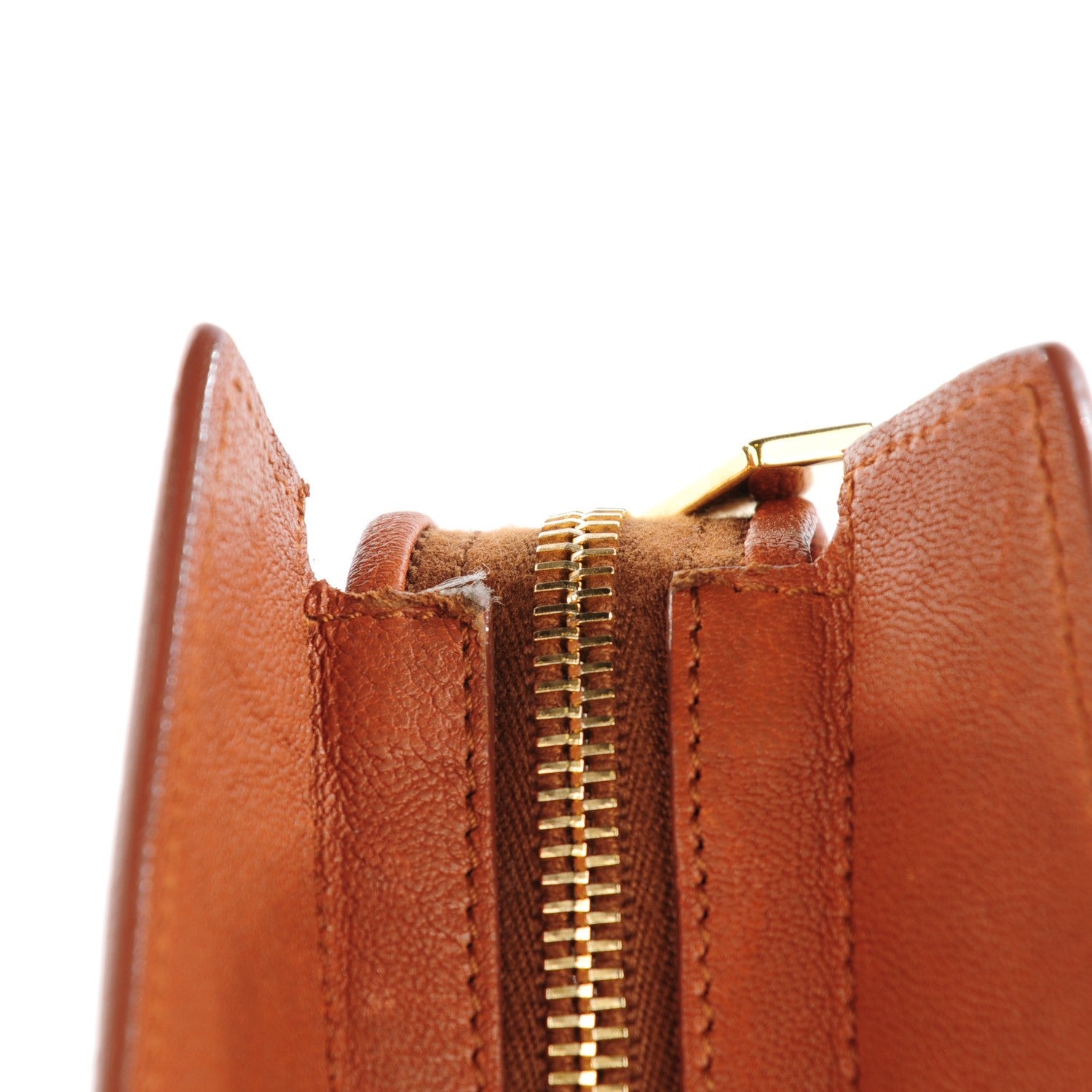 Saint Laurent Sheepskin Medium Cabas Chyc Whiskey 8 of 9