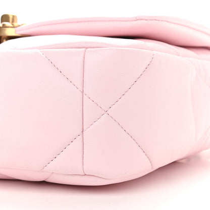Chanel Lambskin Quilted Medium Chanel 19 Flap Light Pink 10 of 11