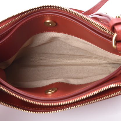 Chloe Calfskin Suede Mini Roy Bag Earthy Red 9 of 10