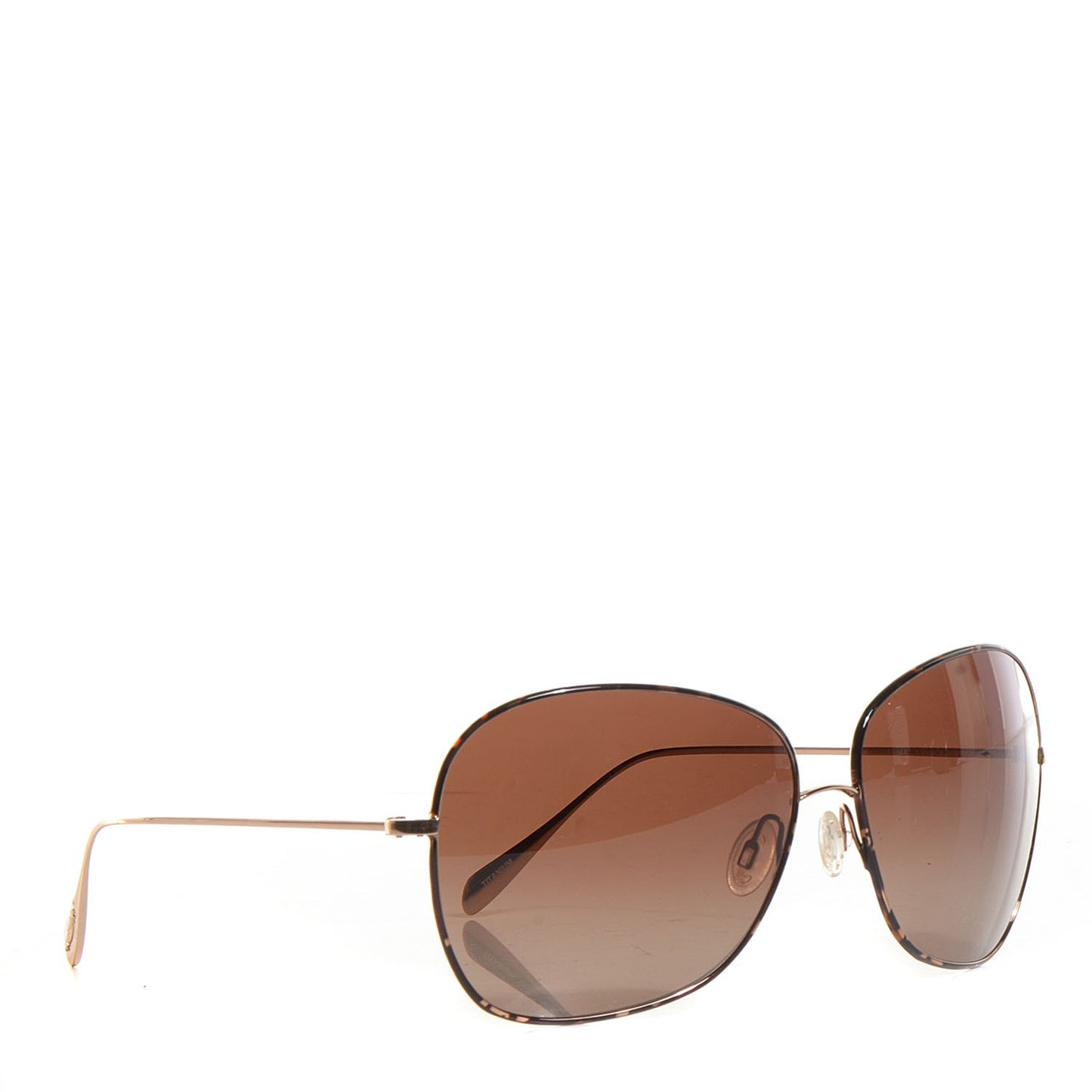 Metal Polarized Elsie Aviator Sunglasses Tortoise