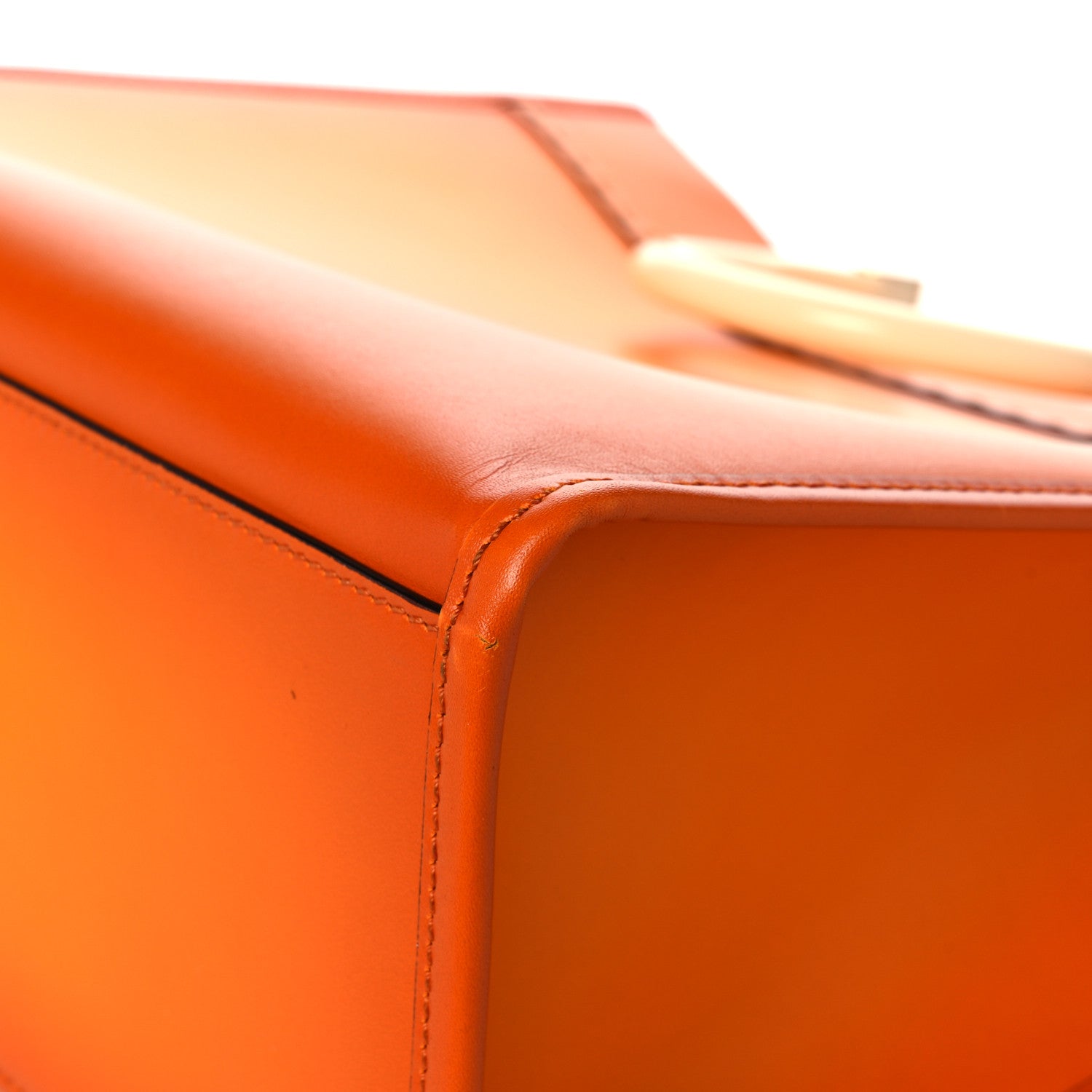 Fendi Vitello King Tamponato Plexiglass Medium Fendi Sunshine Shopper Tote Clementine 11 of 18