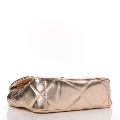 Chanel Metallic Lambskin Quilted Medium Chanel 19 Flap Gold 4 of 12