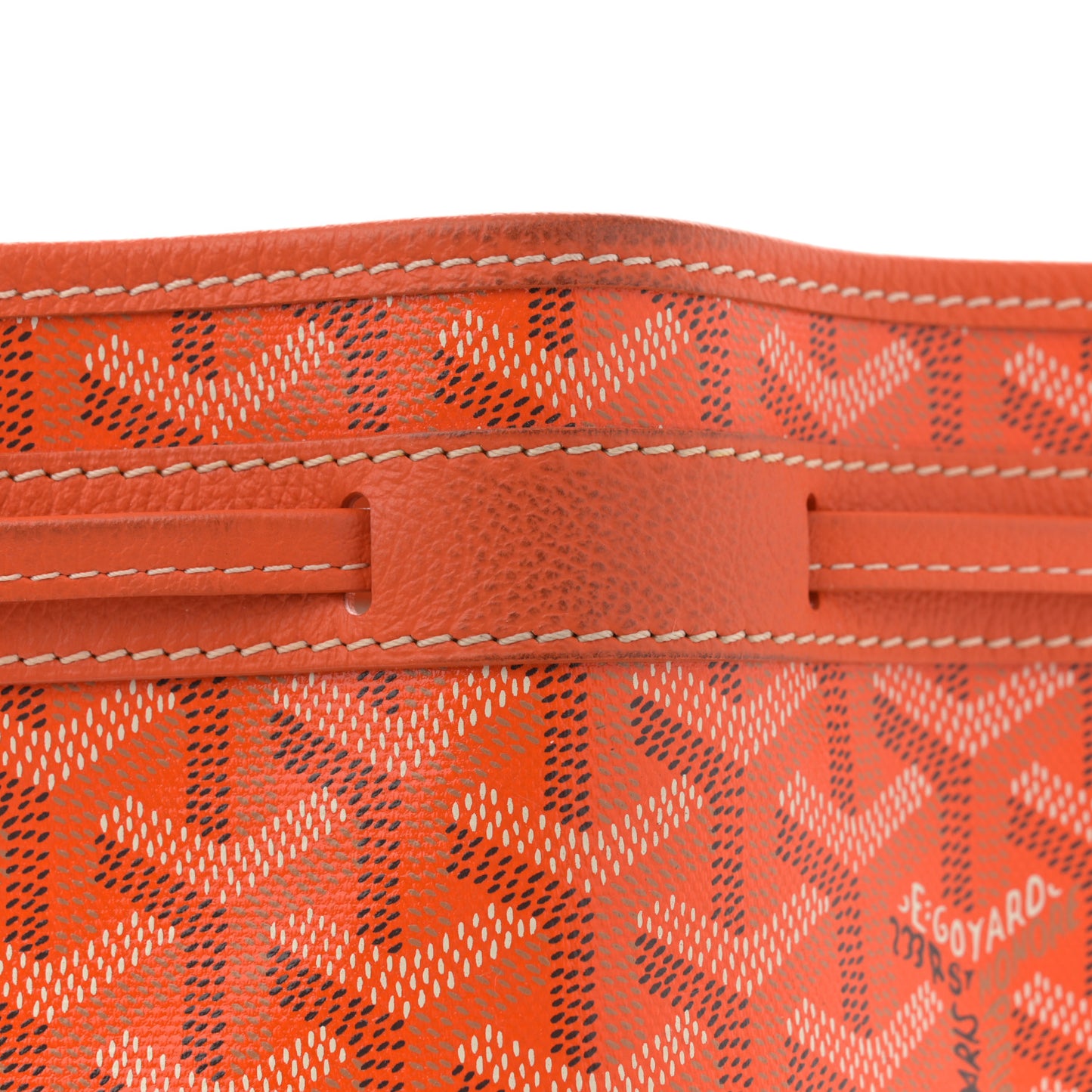 Goyardine Petit Flot Bucket Bag PM Orange