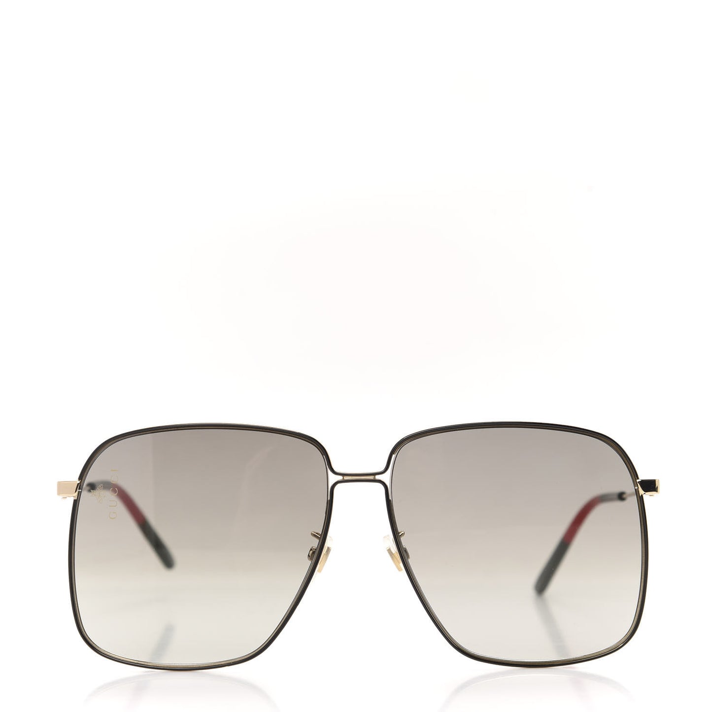 Rectangular Frame Interlocking G Sunglasses GG0394S Green Red