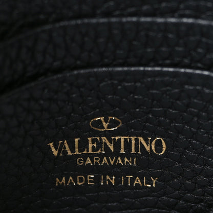 Valentino Garavani Grainy Calfskin Rockstud Crossbody Pouch Black 6 of 9