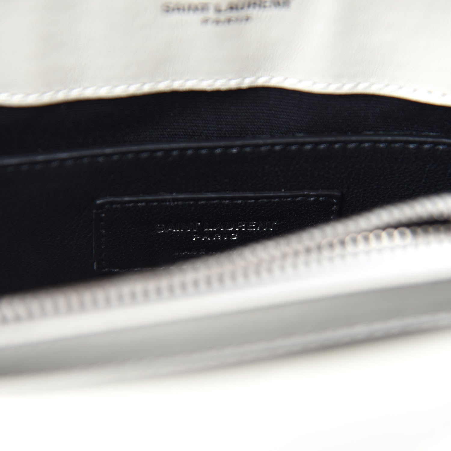 Saint Laurent Calfskin Y Quilted Monogram Small Loulou Chain Satchel Ivory 8 of 11