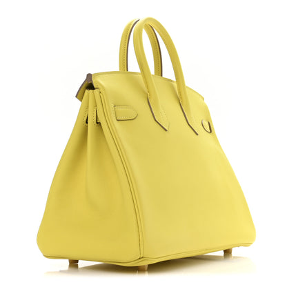 Hermes Swift Birkin 25 Lime 5 of 21
