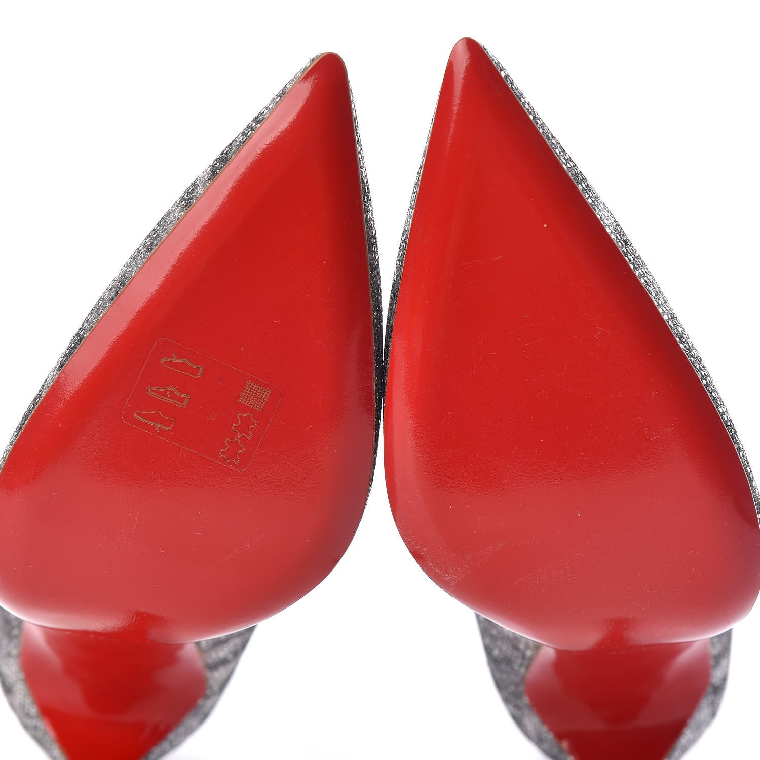 Christian Louboutin Glitter Sirene So Kate 120 Pumps 40.5 Silver 8 of 9