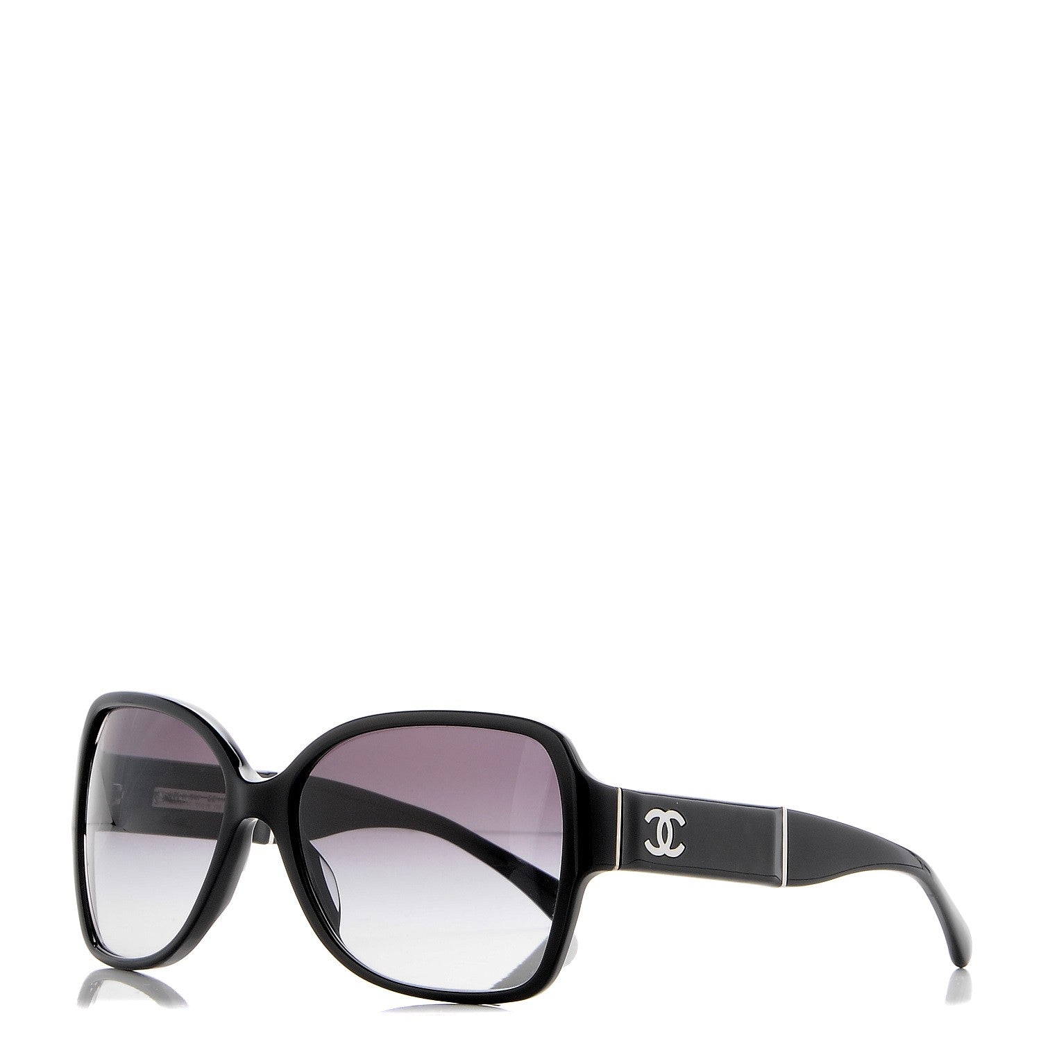 Chanel Acetate Square Summer CC Sunglasses 5230-Q-A Black 1 of 9