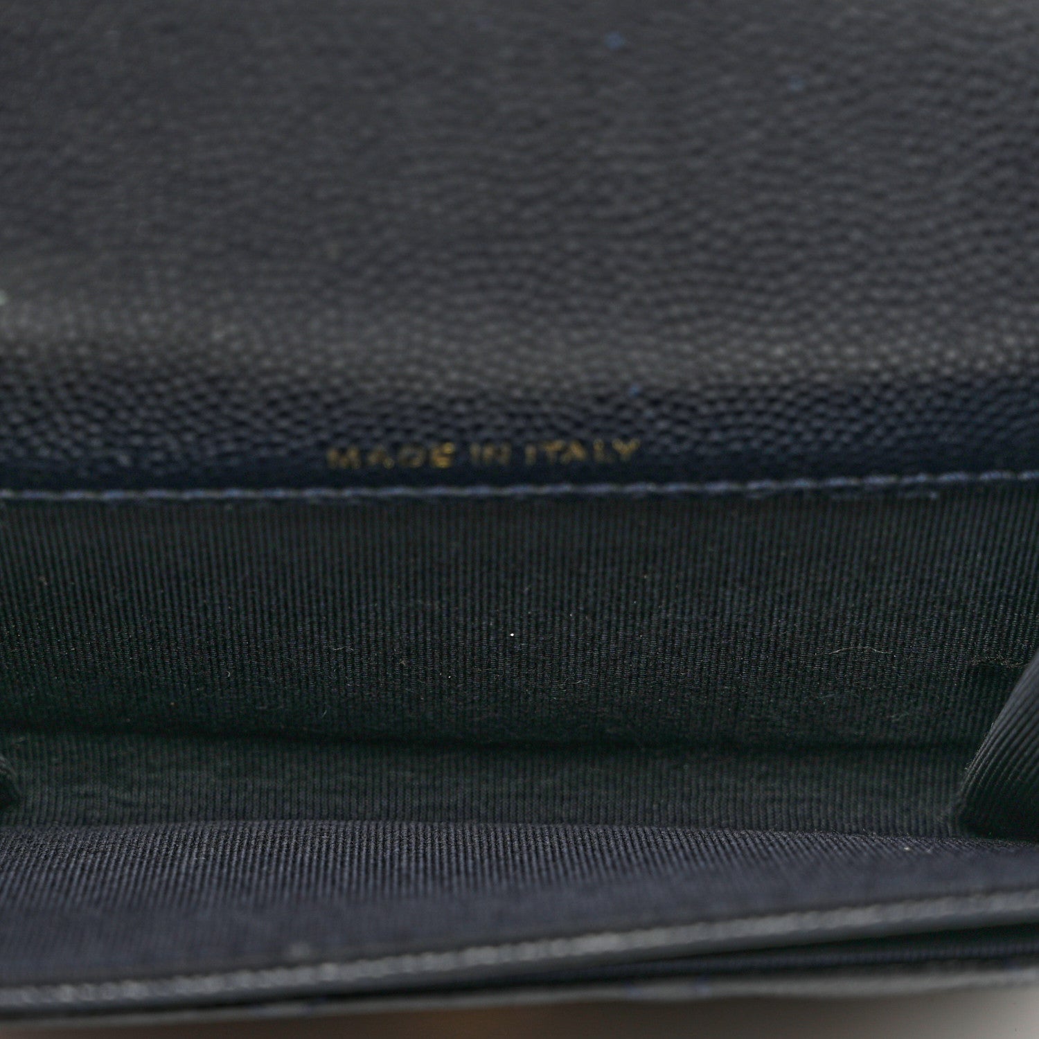 Chanel Caviar Quilted Flap Card Holder Wallet Navy Blue 5 of 8