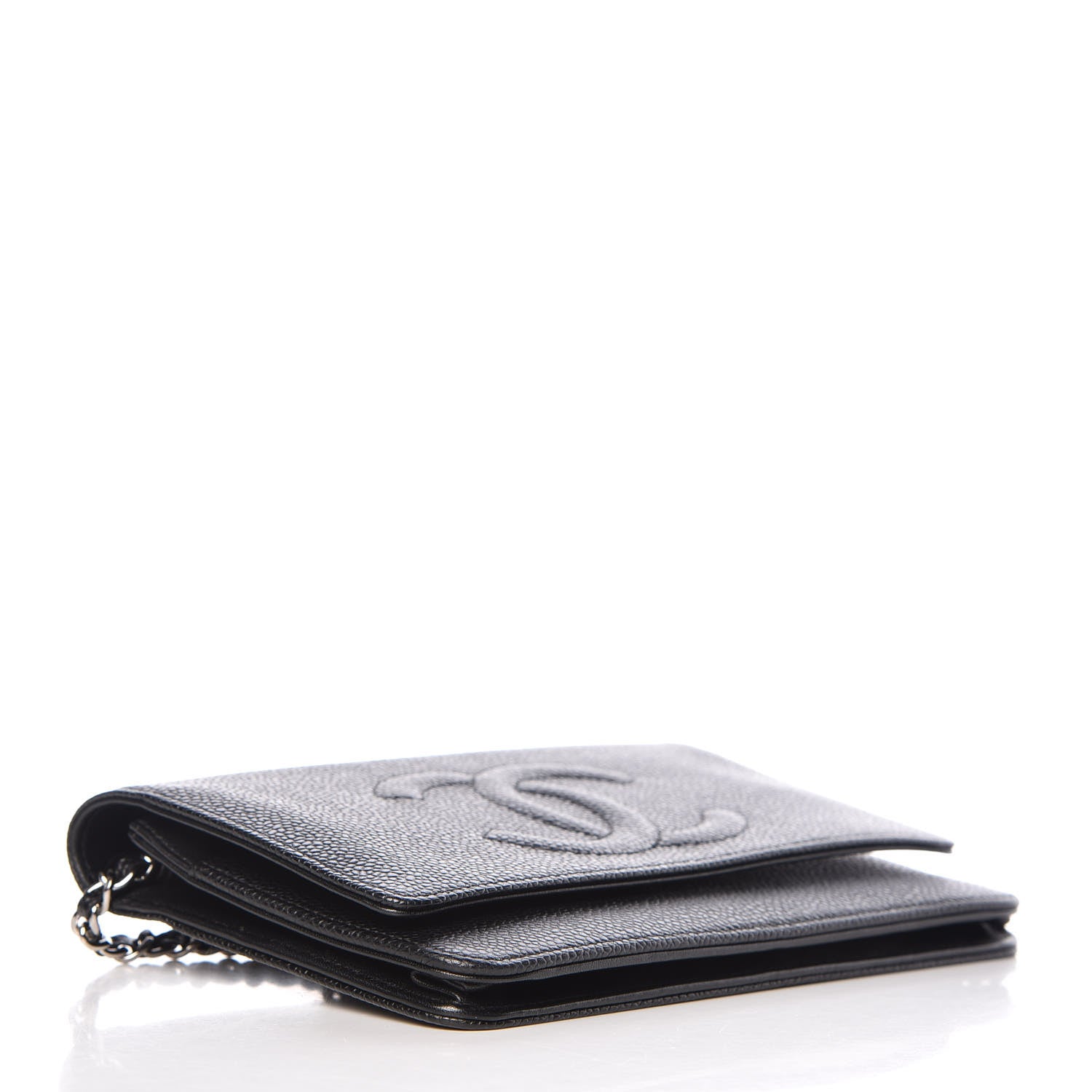 Chanel Caviar Timeless CC Wallet On Chain WOC Black 4 of 8