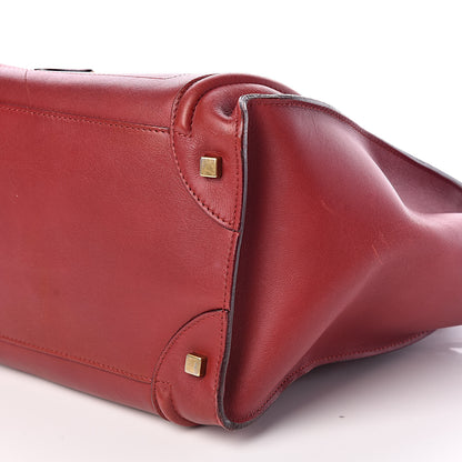 Celine Smooth Calfskin Mini Luggage Red 9 of 9