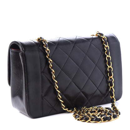 Chanel Lambskin Quilted Small Single Flap Bag Black 2 of 10