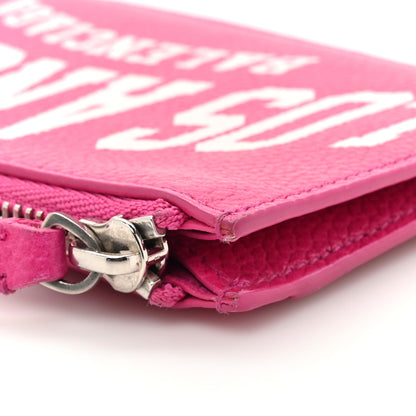 Balenciaga Grained Calfskin Large Cash Long Coin Card Holder Hot Pink 10 of 13