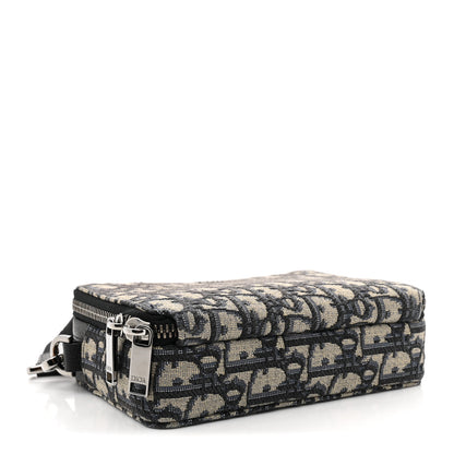 Christian Dior Oblique Pouch Navy Blue 4 of 11