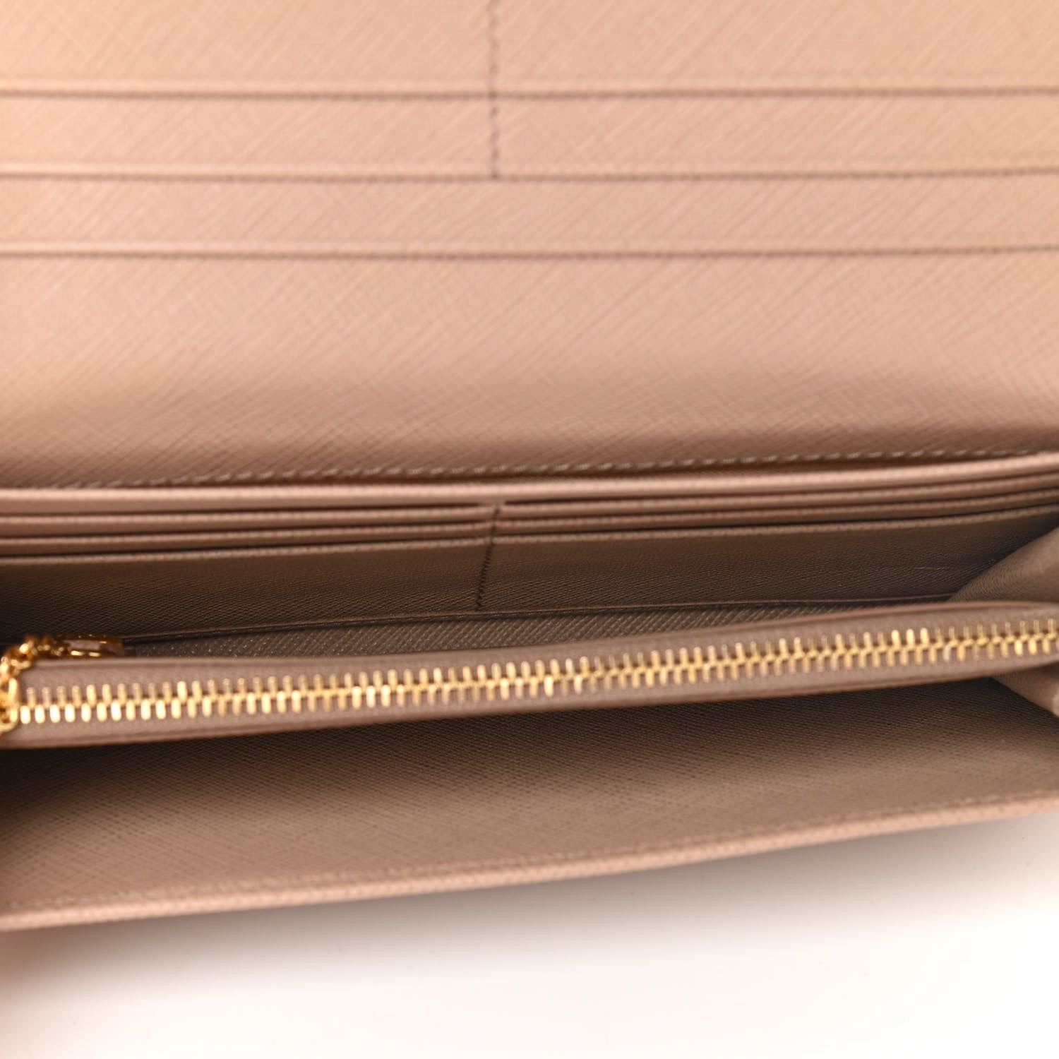 Prada Saffiano Metal Continental Flap Wallet Cammeo 6 of 7