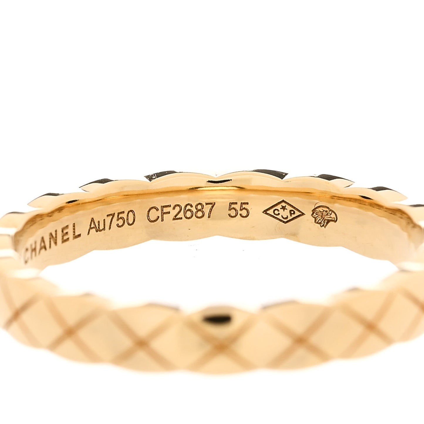 18K Yellow Gold Mini Coco Crush Ring 55 7.25