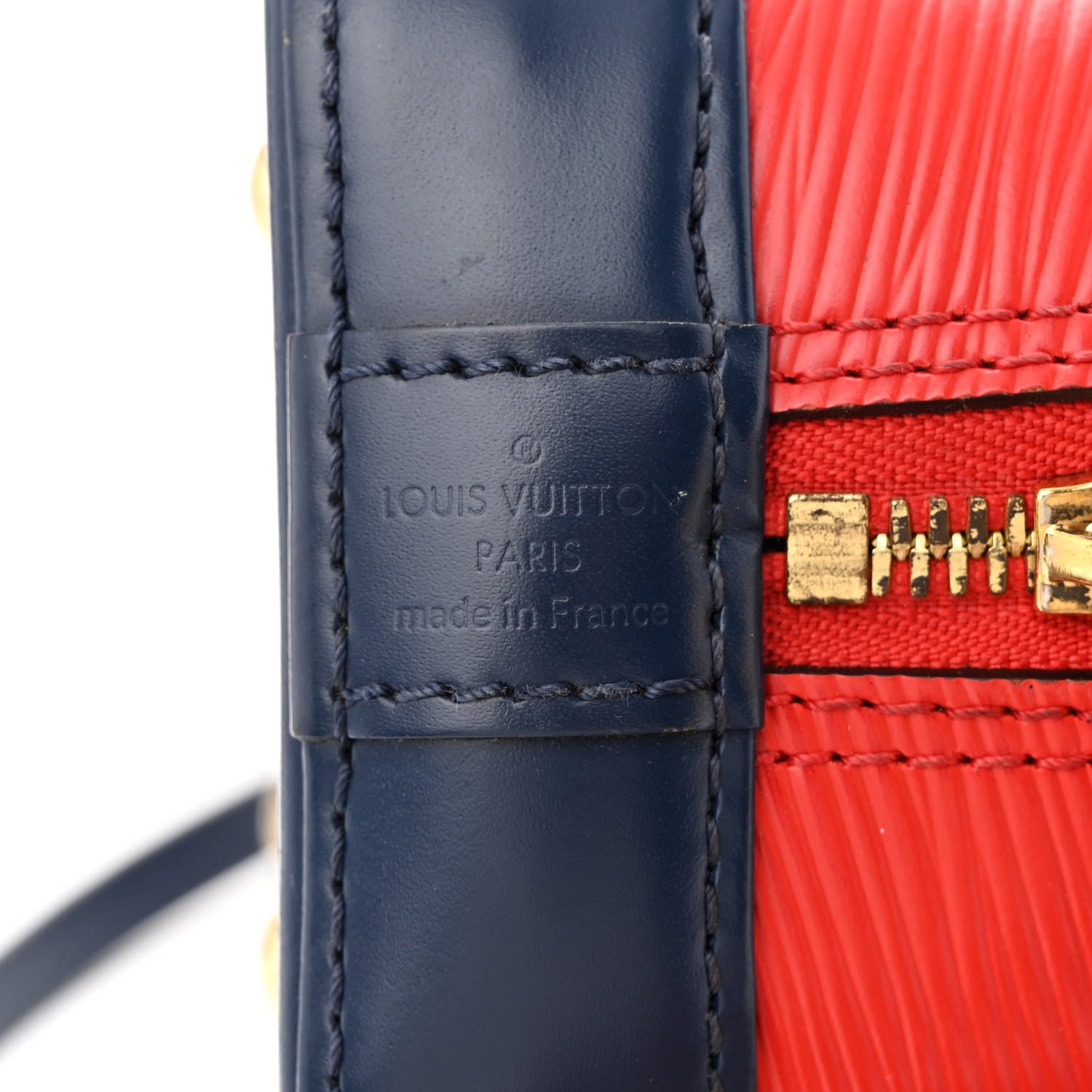 Louis Vuitton Epi Tri-Color Alma BB Castillan Red Toledo Borneo 6 of 14
