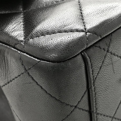 Chanel Lambskin Quilted Maxi Double Flap Black 12 of 13