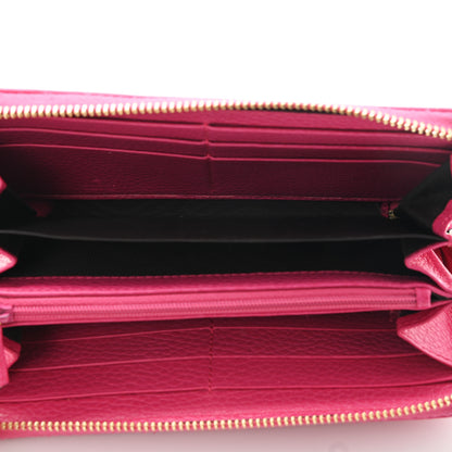 Gucci Dollar Calfskin GG Marmont Zip Around Wallet Box Pink 5 of 8