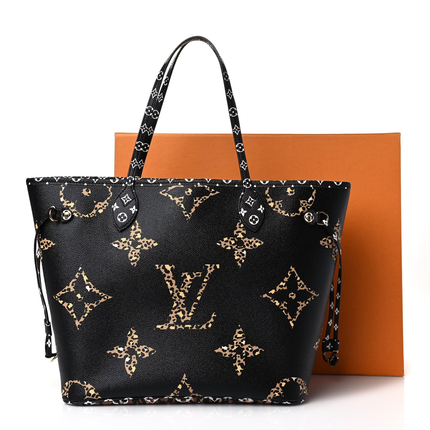 Monogram Giant Jungle Neverfull MM Black