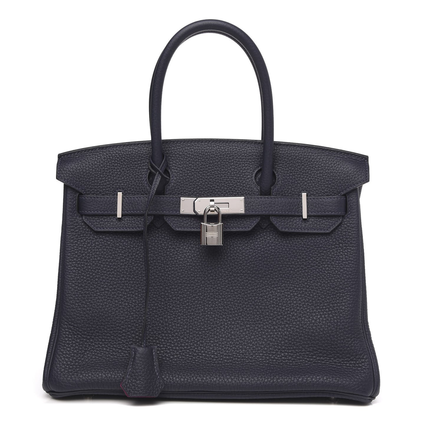 Togo Birkin Verso 30 Bleu Nuit Rose Pourpre