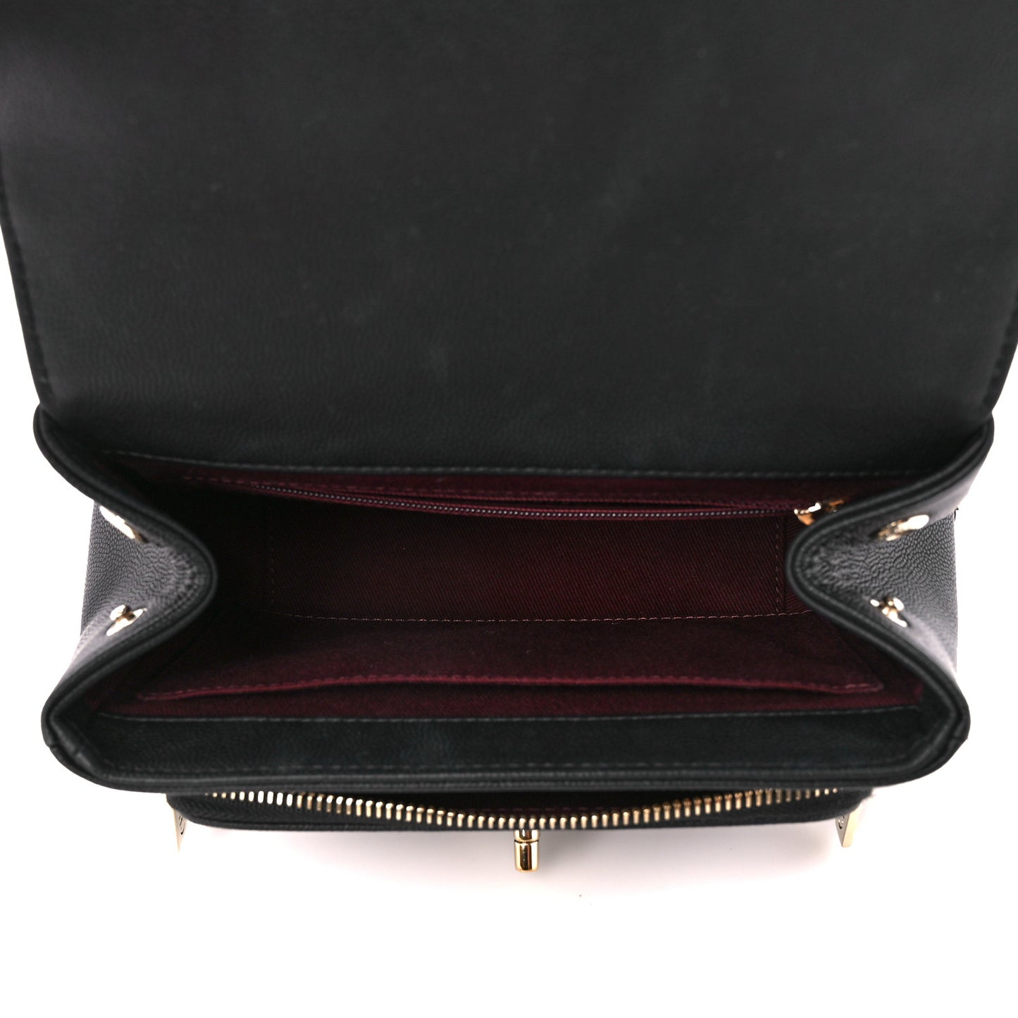 Caviar Quilted Small Business Affinity Flap Black