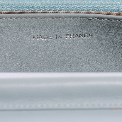Chanel Caviar Sevruga Wallet on Chain WOC Light Blue 8 of 9