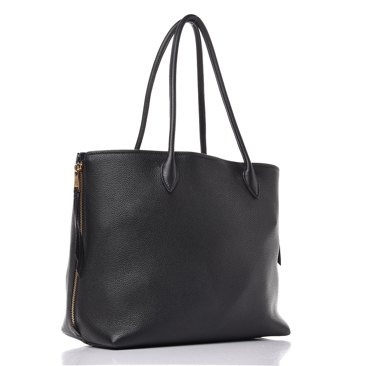 Prada Vitello Daino Tote Black 3 of 9